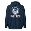 ONLY FISH HOOKERS CLUB  ZIP UP HOODIE